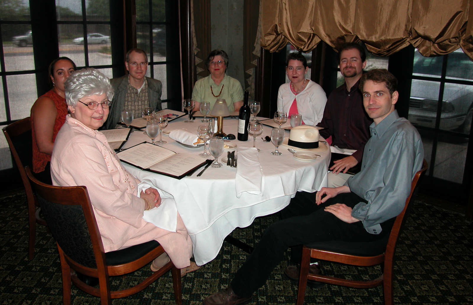 Marc's then-girlfriend Dara, Mom, Marc, Aunt Dory, Jackie and Steve, and Dan celebrating Mother's Day lunch at RUTH'S CHRIS Steak House® in Lafayette